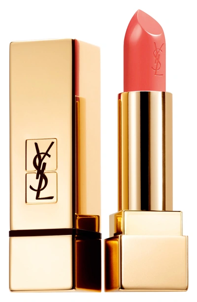 Shop Saint Laurent Rouge Pur Couture Satin Lipstick In 51 Corail Urbane