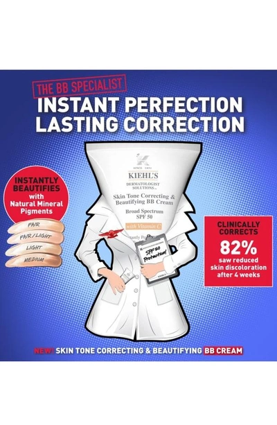 Shop Kiehl's Since 1851 1851 Actively Correcting & Beautifying Bb Cream Broad Spectrum Spf 50 Sunscreen, 1.3 oz In Light