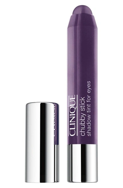 Shop Clinique Chubby Stick Shadow Tint For Eyes In Portly Plum