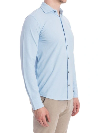 Shop Drumohr Polo Shirt Cotton In Heavenly