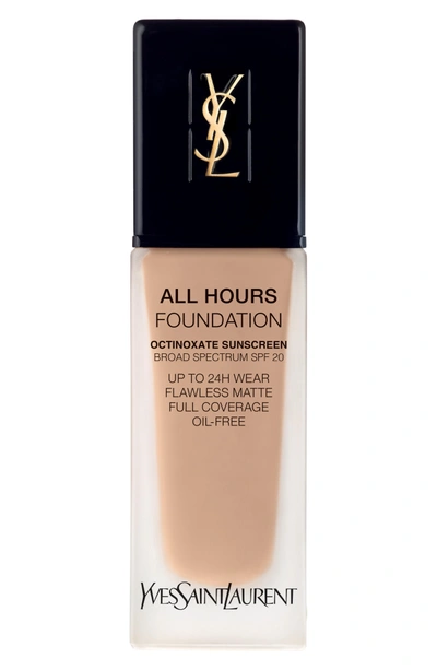 Shop Saint Laurent All Hours Full Coverage Matte Foundation Spf 20 - B30