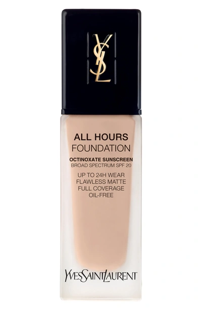 Shop Saint Laurent All Hours Full Coverage Matte Foundation Spf 20 - B10