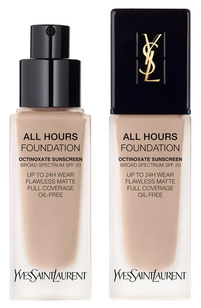 Shop Saint Laurent All Hours Full Coverage Matte Foundation Spf 20 - Br30