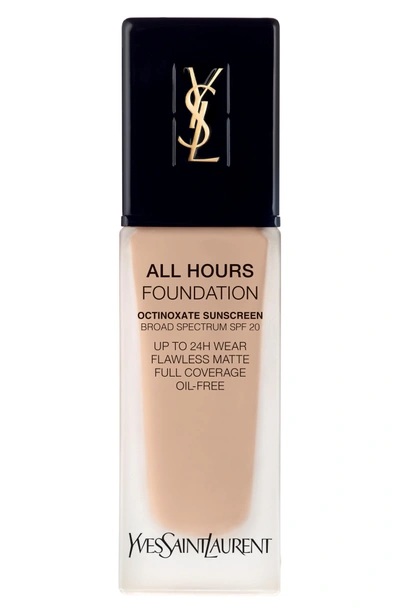 Shop Saint Laurent All Hours Full Coverage Matte Foundation Spf 20 - B20