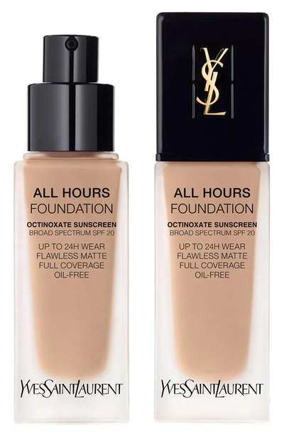 Shop Saint Laurent All Hours Full Coverage Matte Foundation Spf 20 - Br40