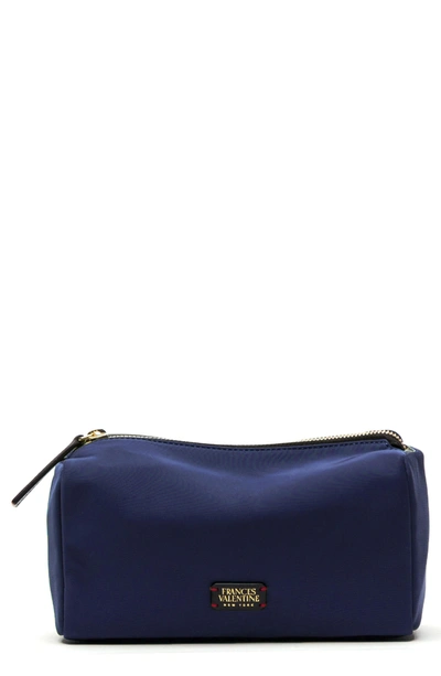 Shop Frances Valentine Nylon Cosmetics Bag In Navy