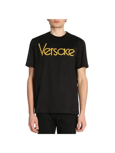 Shop Versace T-shirt T-shirt Men  In Black