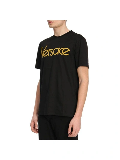 Shop Versace T-shirt T-shirt Men  In Black
