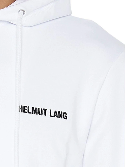 Shop Helmut Lang Hoodie In White