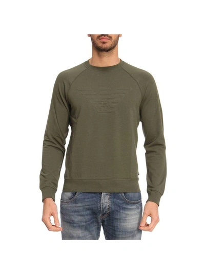 Shop Emporio Armani Sweater Sweater Men  In Military