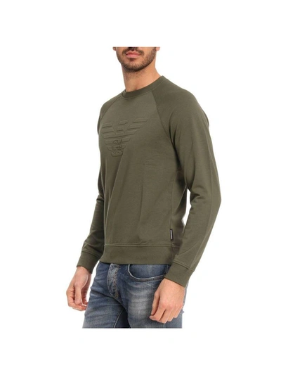 Shop Emporio Armani Sweater Sweater Men  In Military