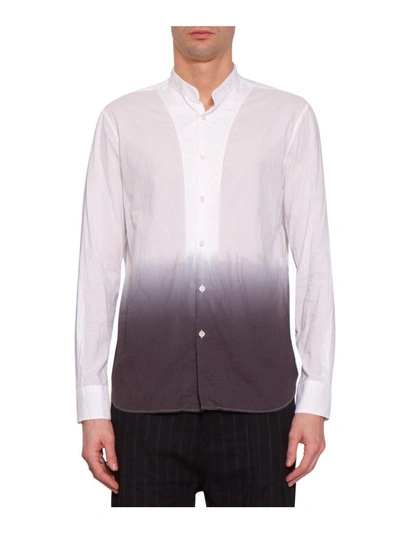 Shop Ann Demeulemeester Tie Dye Cotton Shirt In Bianco