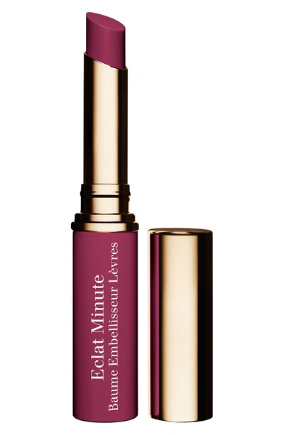 Shop Clarins Instant Light Lip Balm Perfector In 08 Plum Shimmer