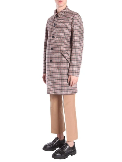 Shop N°21 Check Coat In Multicolor