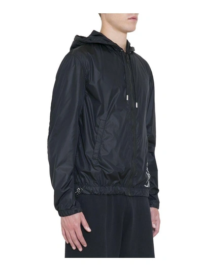 Shop Givenchy Nylon Logo Windbreaker In Nero