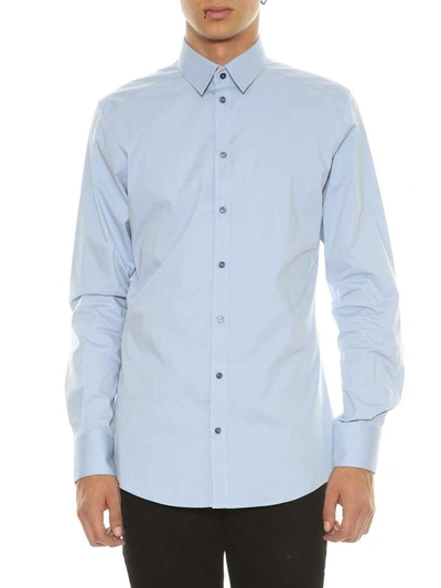 Shop Dolce & Gabbana Light Blue Shirt In Celeste