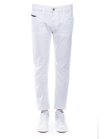 Shop Diesel Black Gold Cotton Denim Jeans In White