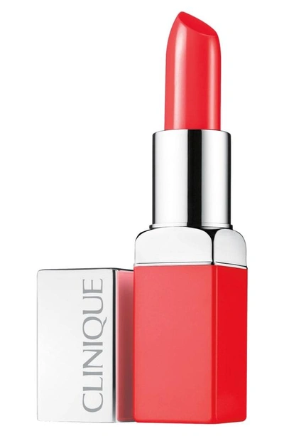 Shop Clinique Pop Lip Color & Primer In Poppy Pop