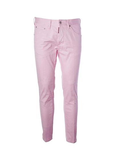 Shop Dsquared2 Skinny Dan Jeans In Pink