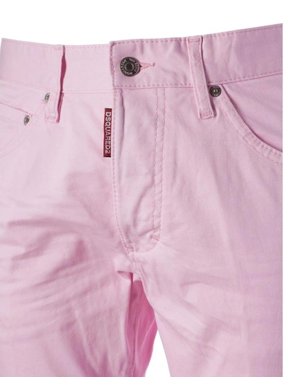 Shop Dsquared2 Skinny Dan Jeans In Pink