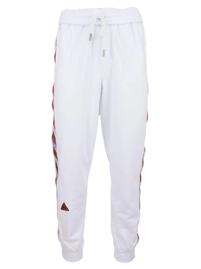 Shop Off-white Trousers In Bianco Nero