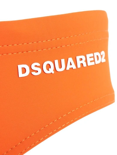 Shop Dsquared2 Swimming Trunks In Yellow & Orange