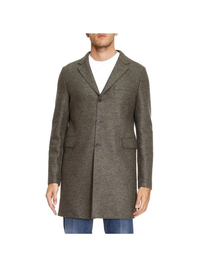 Shop Emporio Armani Coat Coat Men  In Grey