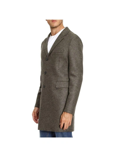 Shop Emporio Armani Coat Coat Men  In Grey