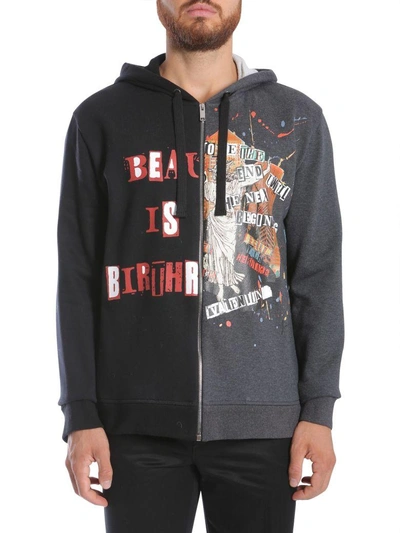 Shop Valentino Jamie Reid Printed Sweatshirt In Nero