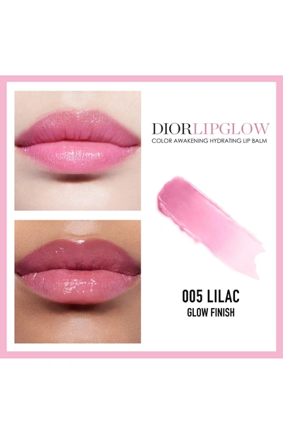 Shop Dior Addict Lip Glow Color Reviving Lip Balm In 005 Lilac / Glow