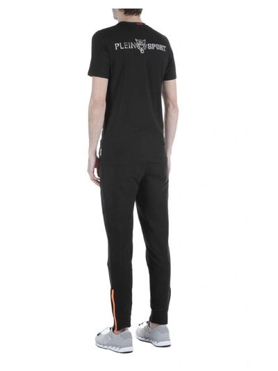 Shop Philipp Plein Cotton T-shirt In Black-silver