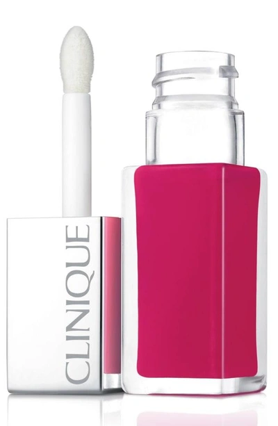 Shop Clinique Pop Lacquer Lip Color & Primer In Go Go Pop