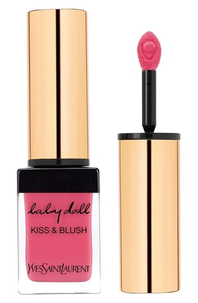 Shop Saint Laurent Baby Doll Kiss & Blush - 02 Rose Frivole