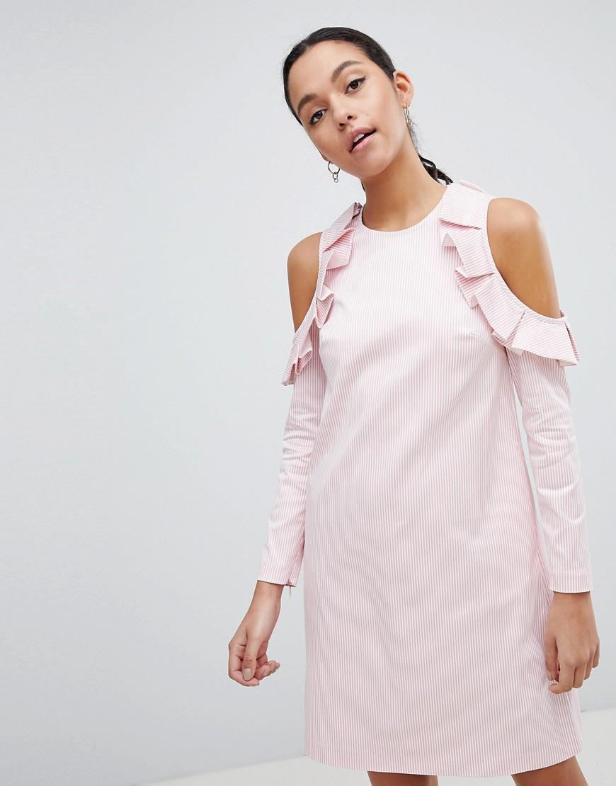 ted baker white ruffle dress