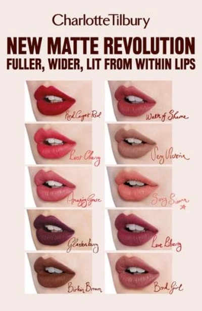 Shop Charlotte Tilbury Matte Revolution Lipstick In Bond Girl