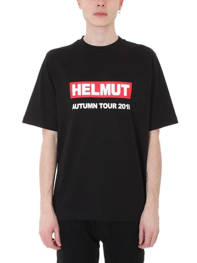 Shop Helmut Lang Concert Black Cotton T-shirt