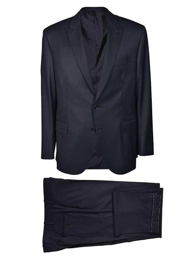 Shop Brioni Pinstriped Suit In Blue