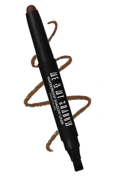 Shop Eyeko Me & My Shadow Waterproof Eyeshadow & Eyeliner In Chocolate