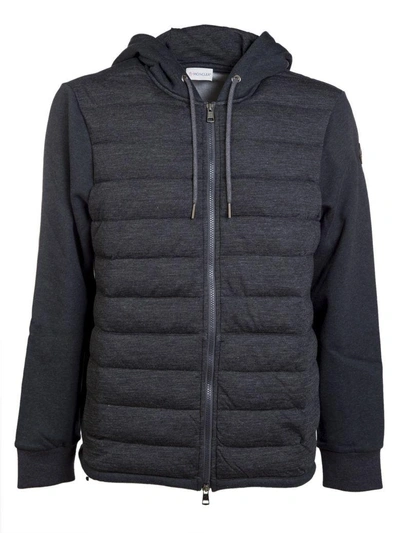 Shop Moncler Classic Padded Jacket In Grigio