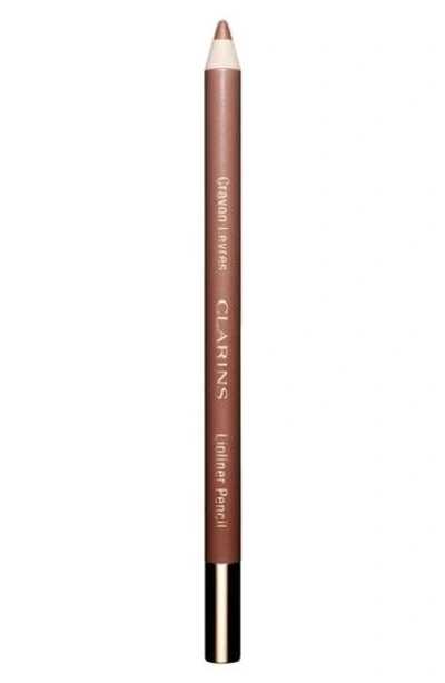 Shop Clarins Lip Pencil In 01 Nude Fair