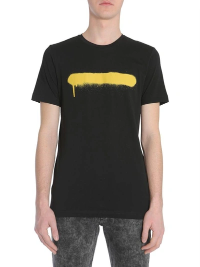 Shop Diesel Black Gold Ty-sprayline T-shirt In Nero