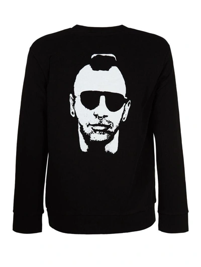 Shop Neil Barrett Printed Sweatshirt In Nero/bianco