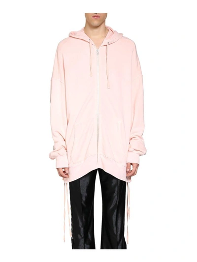 Shop Faith Connexion New York Oversized Cotton Hoodie In Rosa