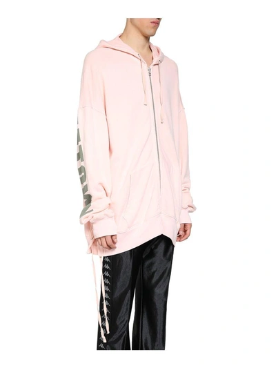 Shop Faith Connexion New York Oversized Cotton Hoodie In Rosa