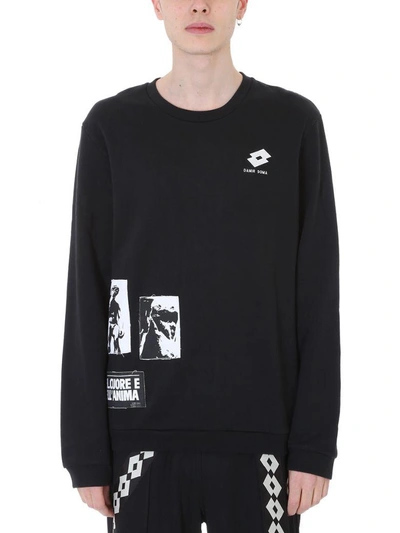 Shop Damir Doma Werno Black Cotton Sweatshirt