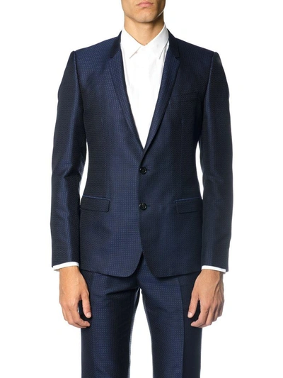 Shop Dolce & Gabbana Wool Silk Blend Suit In Blue