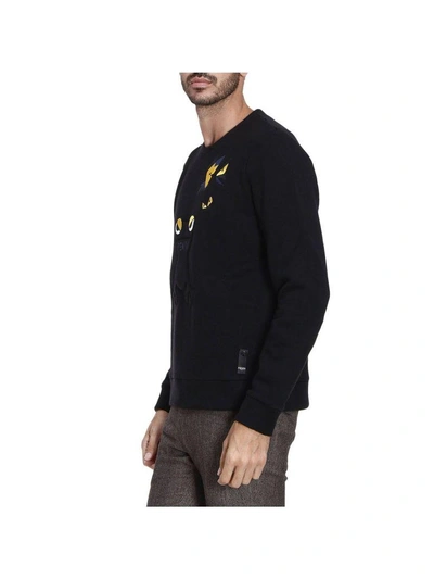 Shop Fendi Sweatshirt Sweater Men  In Black