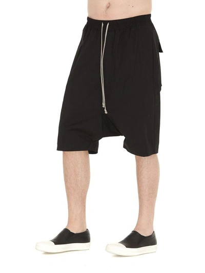 Shop Rick Owens Ricks Pods Shorts In Black