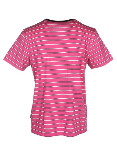 Shop Ami Alexandre Mattiussi Ami Tshirt Stripes In Rose Stripes