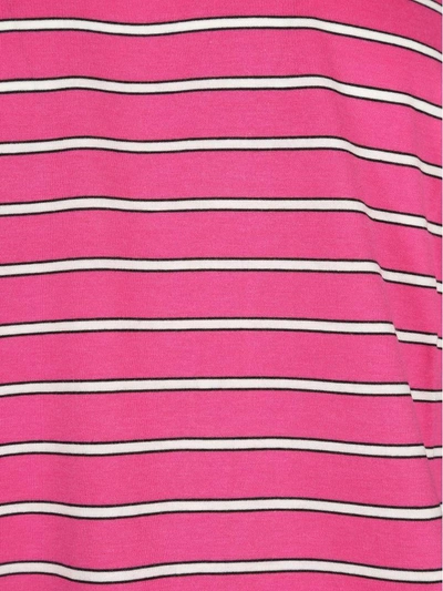 Shop Ami Alexandre Mattiussi Ami Tshirt Stripes In Rose Stripes